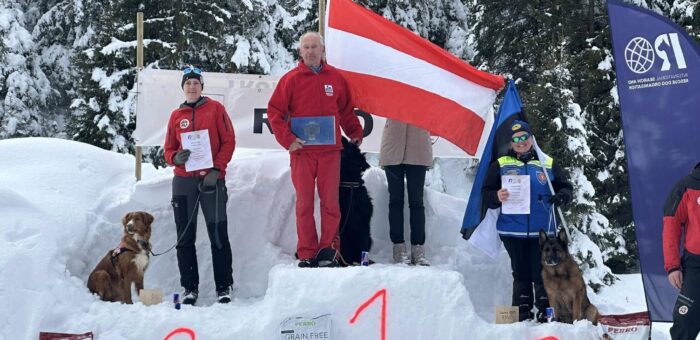 Meie otsingukoerad jõudsid IRO laviiniotsingu maailmameistrivõistlustel poodiumile